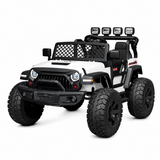 24V Trail-MX 2-Seater Upgraded 4x4 AWD Ride-On Truck W/ Rubber Wheels, Music Player, Lights &  RC