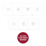 Trim Me! Foiled Insert Pad - Season's Greetings Silver