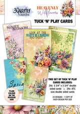 3Quarter Designs Heavenly Wildflowers - Tuck N Play Cards
