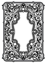 Creative Expressions Jennifer's Frame Pre Cut Stamp