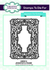 Creative Expressions Jennifer's Frame Pre Cut Stamp