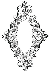 Creative Expressions Victoria's Garden Pre Cut Stamp