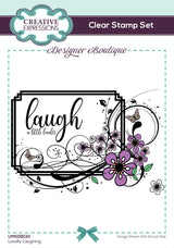 Creative Expressions Designer Boutique Loudly Laughing 6 in x 4 in Clear Stamp Set