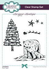 Creative Expressions Designer Boutique Polar Night 4 in x 6 in Stamp Set
