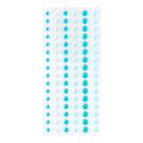 Dimensional Two Tone Teal Enamel Dots