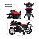 24V Big Kids Aprilia Premium 2-Rider Ride-On Motorcycle