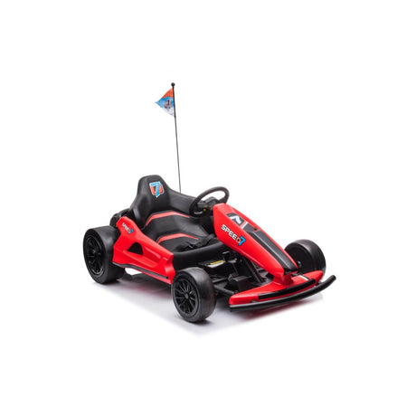 24V Furious Edition Premium Upgraded Drifting Go Kart W/ Drift Mode, Lights & Music Player