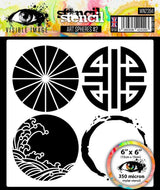 Visible Image Art Spheres #2 Stencil - 6 x 6