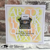 Visible Image A to Z Stencil - 6 x 6