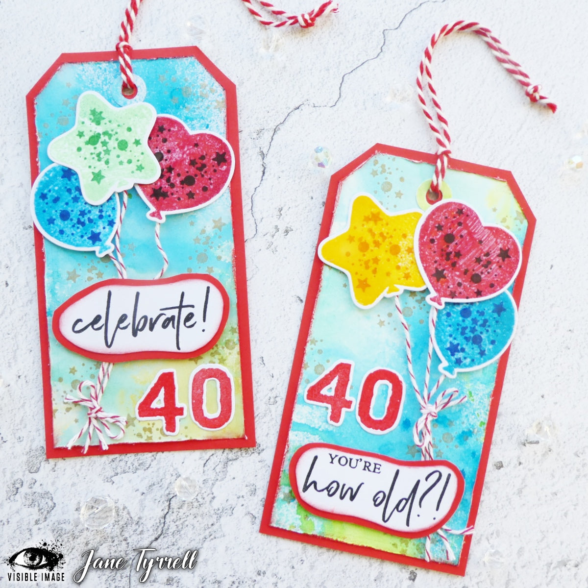 Visible Image Birthday Balloons - A6 Stamp Set