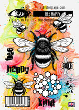Visible Image Bee Happy - A6 Stamp Set