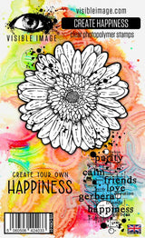 Visible Image Create Happiness - A6 Stamp Set