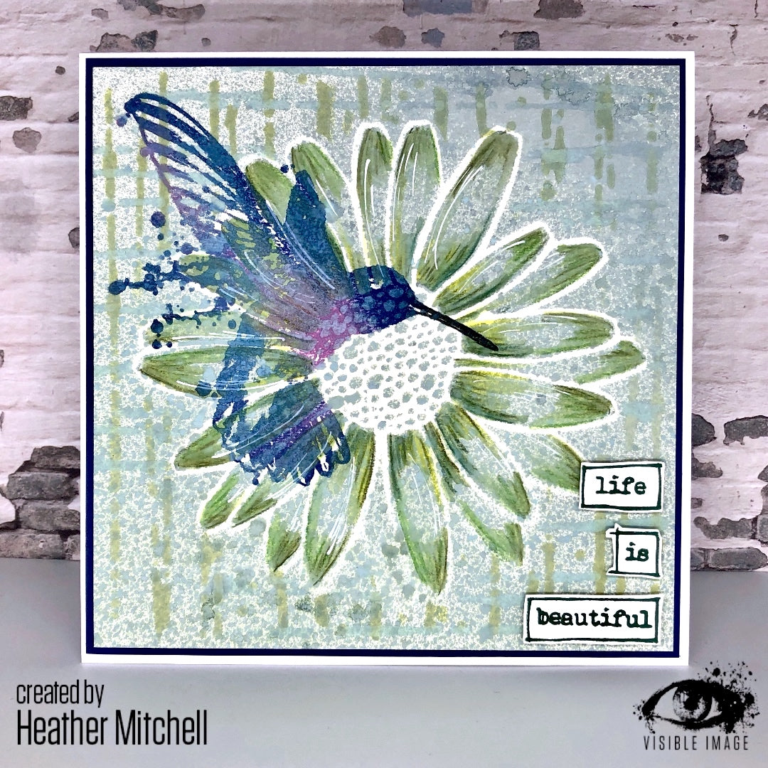 Visible Image Daisy Daisy Stencil - 6 x 6