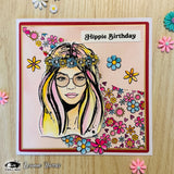 Visible Image Flower Ink Stencil - 6 x6