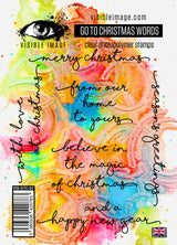 Visible Image Go To Christmas Words - A6 Stamp Set