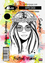 Visible Image Hippie Chick - A6 Stamp Set