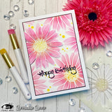 Visible Image Inky Daisy Stencil - 4 x 4