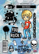 Visible Image Max Rocks - A6 Stamp Set