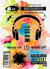 Visible Image Music On World Off - A6 Stamp Set
