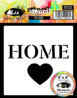 Visible Image My Home Stencil - 4 x 4