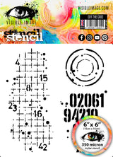 Visible Image Off The Grid Stencil - 6 x 6