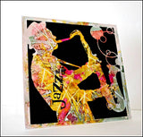 Visible Image Sax It Up Stencil - 6 x 6