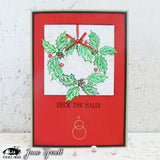Visible Image Sketched Holly - A6 Stamp Set