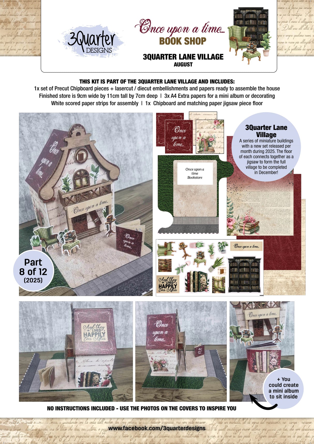 3Quarter Designs Lane Village - Once Upon A Time Book Shop