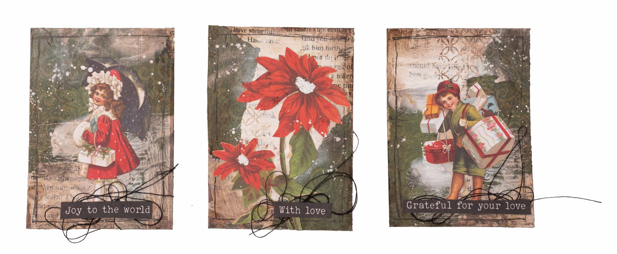 SL Designer Paper Pad Vintage Christmas Essentials 36 Sheets