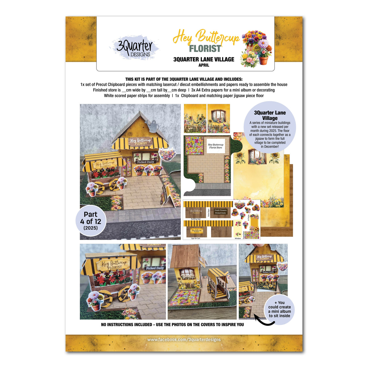 3Quarter Designs Lane Village - Hey Buttercup Florist