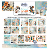3Quarter Designs Cerulean Score 12x12 Design Paper & Diecuts Set