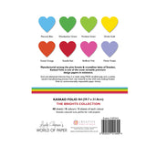 Kaskad Folio Brights Collection A4 225gsm Coloured Core Cardstock 40 sheets
