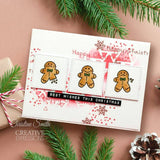 Woodware Clear Singles Tiny Gingerbread Man 3 in x 4 in Stamp