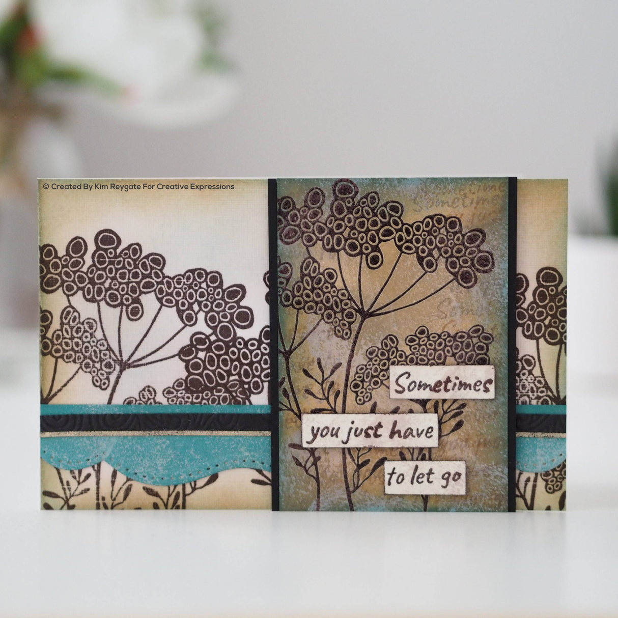 Woodware Clear Singles Letting Go 4 in x 6 in Stamp