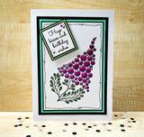 Woodware Clear Singles Bubble Bloom Betty 4 in x 6 in Stamp