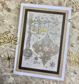 Woodware Clear Singles Winter Bauble 4 in x 6 in Stamp Set