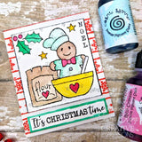 Woodware Clear Singles Christmas Borders 4 in x 6 in Stamp Set