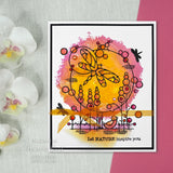 Woodware Clear Singles Dragonfly Pond 4 in x 6 in Stamp