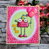 Woodware Clear Singles Monster Skin 3 in x 4 in Stamp Set