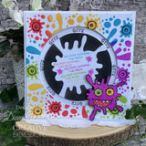 Woodware Clear Singles Blot Monster 4 in x 6 in Stamp Set