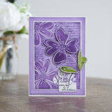 Woodware Clear Singles Poppy Sketch 4 in x 6 in Stamp