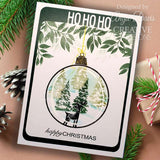Woodware Clear Singles Paintable Baubles Reindeer Fillers 4 in x 6 in Stamp Set
