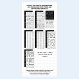 3Quarter Designs Fussy Cutting Pack - Lots of Words