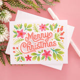 Layered Merry Christmas Foliage Stencil & Die Bundle from the Layered Christmas Stencils Collection