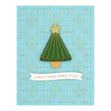 Stitched Starry Argyle Etched Dies from the Christmas Collection