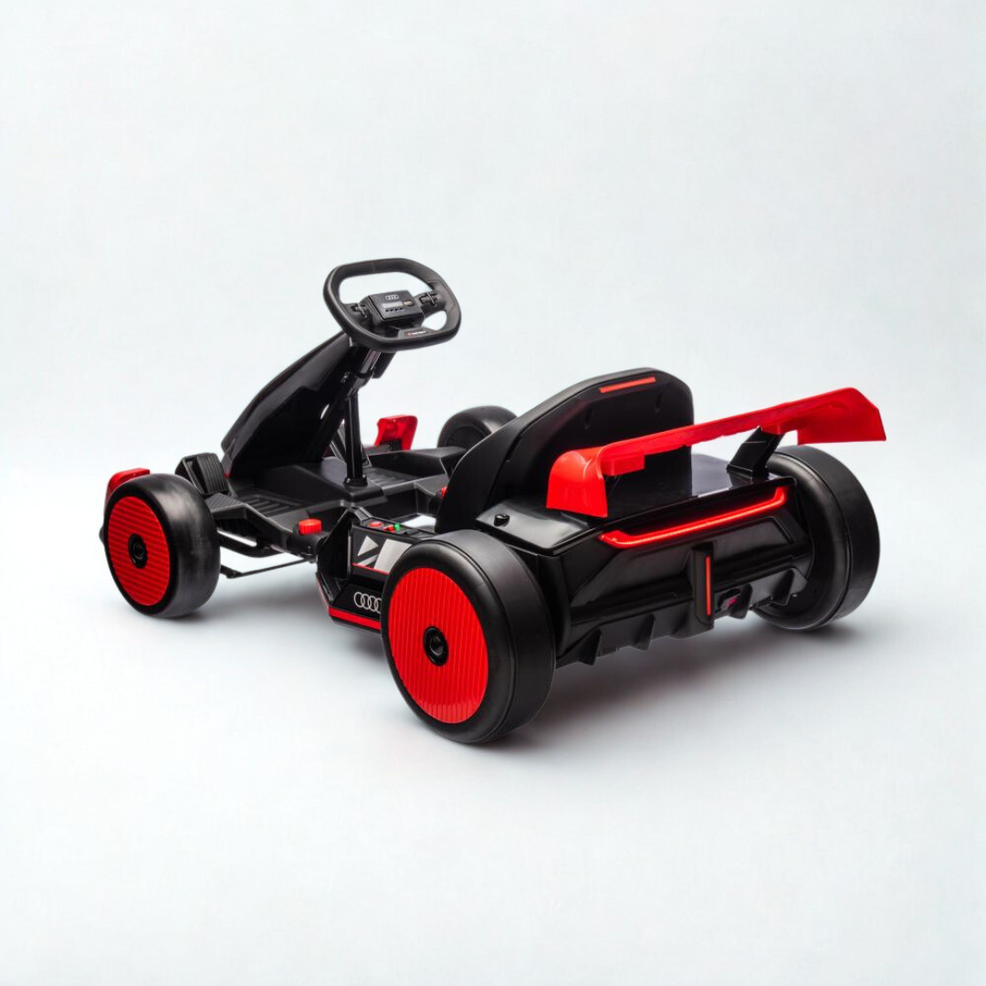 24V Audi Premium Upgraded Drifting Go Kart W/ Drift Mode, Lights & Music Player