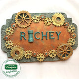 Distressed Cogs Silicone Mould