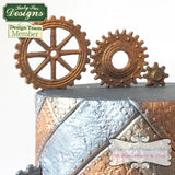 Distressed Cogs Silicone Mould