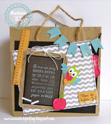 Marianne Design: Collectables Die & Stamp Set - School Slate