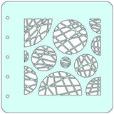 Nellie's Choice Stencil A6 For Magnetic Colour Set Circles
